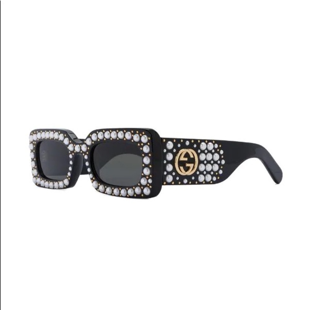 Gucci Hollywood forever rectangular sunglasses - Picture 2 of 15
